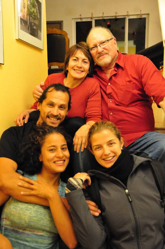 Encontro com os colombianos Jprge e Meli, na casa do Robert e da Janeth, em Anchorage, no Alaska